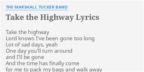 take the highway lyrics